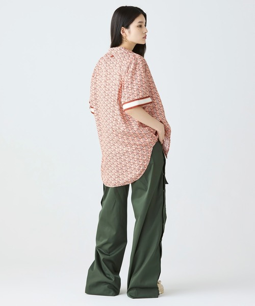 LACOSTE（ラコステ）の「アシンメトリー ワイドストレート カーゴポケットパンツ（その他パンツ・レディース・ダークグリーン・40/38/36/34）」の16枚目の写真