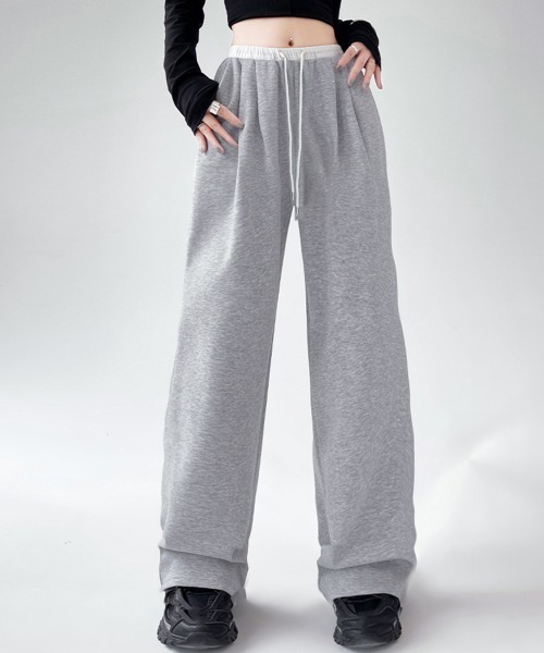 Miniministore（ミニミニストア）の「スウェットパンツ イージーパンツ 春秋夏（スウェットパンツ・レディース・ブラック/グレー・FREE）」の2枚目の写真