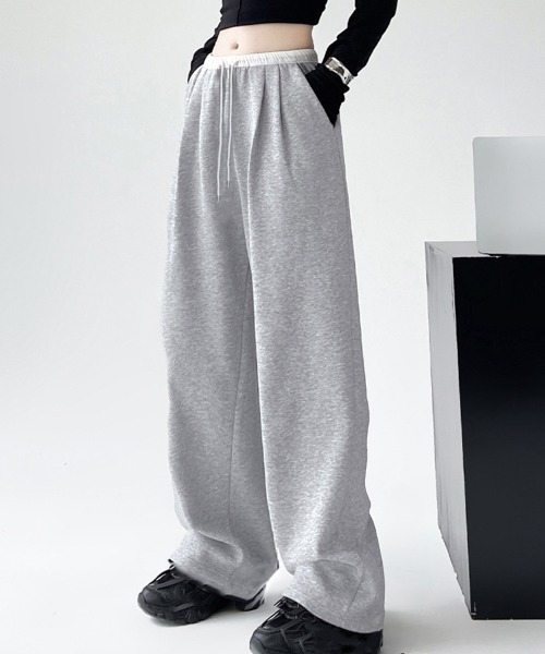 Miniministore（ミニミニストア）の「スウェットパンツ イージーパンツ 春秋夏（スウェットパンツ・レディース・ブラック/グレー・FREE）」の3枚目の写真