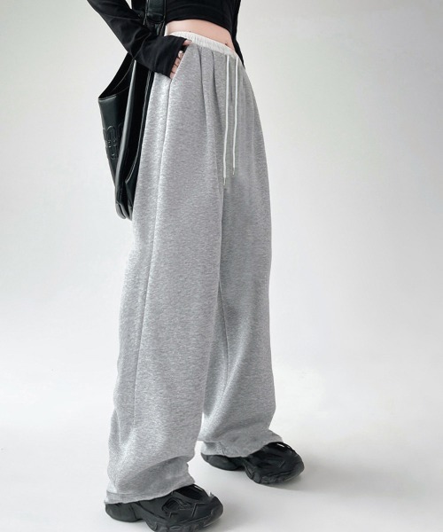 Miniministore（ミニミニストア）の「スウェットパンツ イージーパンツ 春秋夏（スウェットパンツ・レディース・ブラック/グレー・FREE）」の4枚目の写真