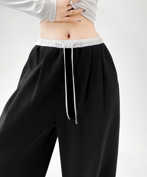 Miniministore（ミニミニストア）の「スウェットパンツ イージーパンツ 春秋夏（スウェットパンツ・レディース・ブラック/グレー・FREE）」の9枚目の写真