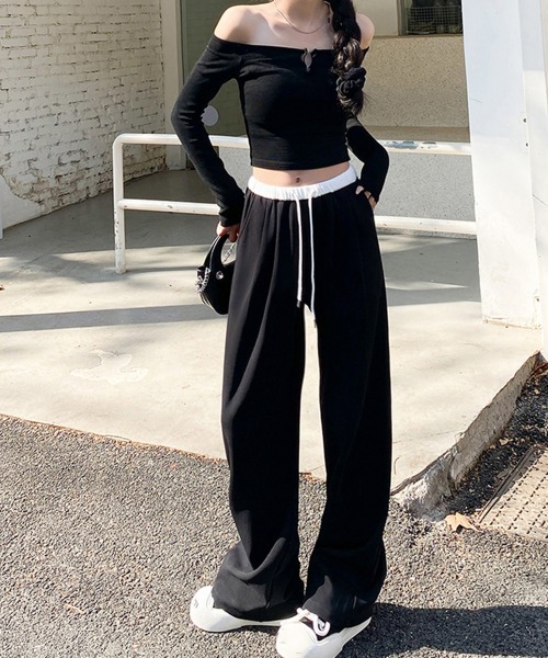 Miniministore（ミニミニストア）の「スウェットパンツ イージーパンツ 春秋夏（スウェットパンツ・レディース・ブラック/グレー・FREE）」の10枚目の写真