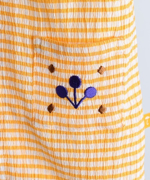 moimoln（モイモルン）の「ロディチェックカバーオール（ロンパース・キッズ・オレンジ・70cm/90cm/80ｃｍ）」の7枚目の写真