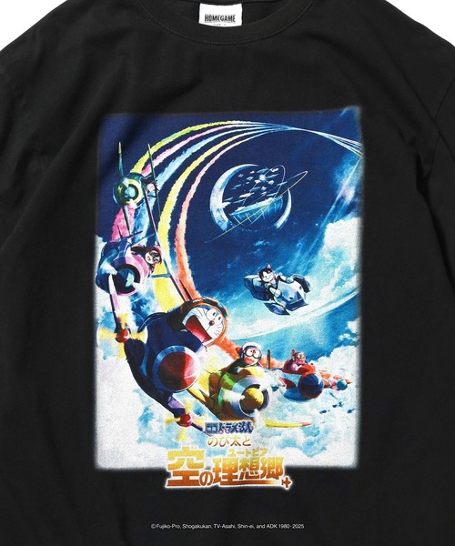 HOMEGAME(ホームゲーム)の「HOMEGAME-映画ドラえもん2023のび太と空の理想郷TEE【HG250142】(Tシャツ/カットソー・メンズ・ブラック・S/M/L/XL/XXL)」の2枚目の写真