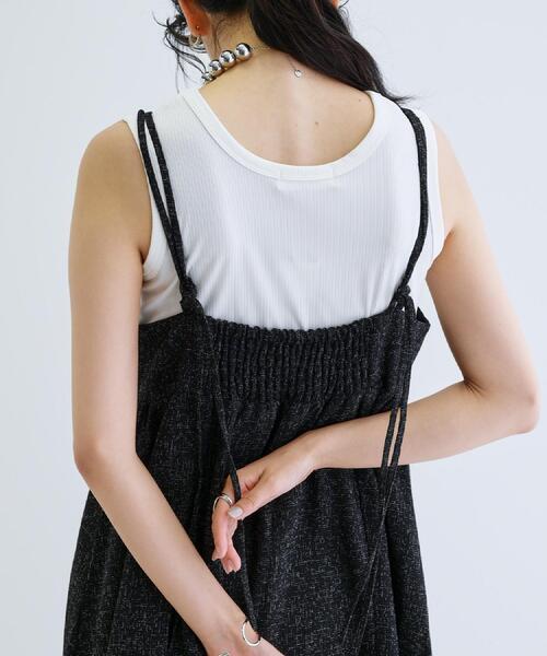 GALLEST（ギャレスト）の「【ZOZO・一部店舗限定】ツイードビスチェキャミワンピース【洗える】（ワンピース・レディース・ブラック/ダークブラウン・38）」の21枚目の写真