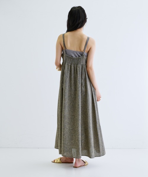 GALLEST（ギャレスト）の「【ZOZO・一部店舗限定】ツイードビスチェキャミワンピース【洗える】（ワンピース・レディース・ブラック/ダークブラウン・38）」の10枚目の写真