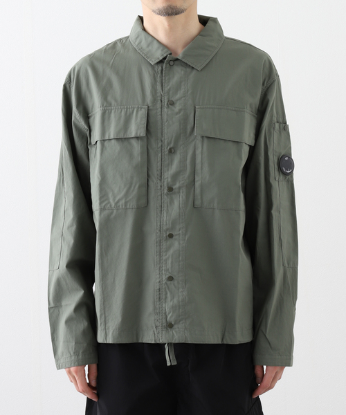 C.P. COMPANY（シーピーカンパニー）の「C.P. Company / シーピーカンパニー COTTON RIP-STOP OVERSHIRT 51243016（シャツ/ブラウス・メンズ・グリーン・MEDIUM/LARGE）」の4枚目の写真