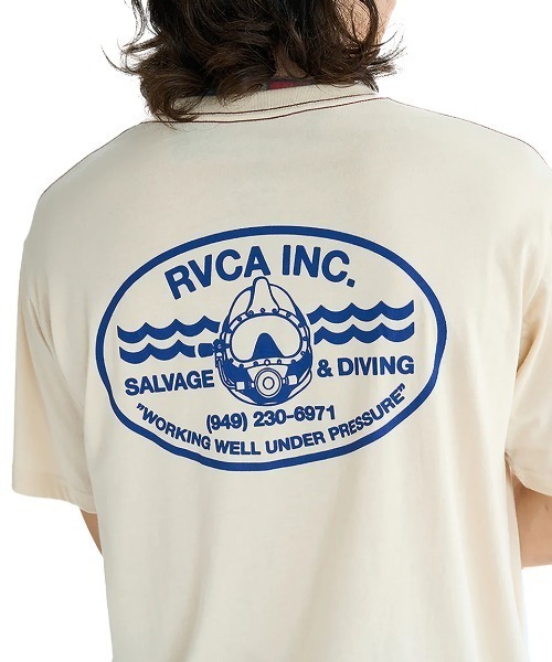 RVCA(ルーカ)の「RVCA メンズ RVCA SALVAGE SS Tシャツ 【2025年夏モデル】/ルーカバックプリント半袖Tシャツ(Tシャツ/カットソー・メンズ・ホワイト/ブラック/ライトブルー/クリーム・MEDIUM/LARGE/X-LARGE/SMALL)」の20枚目の写真
