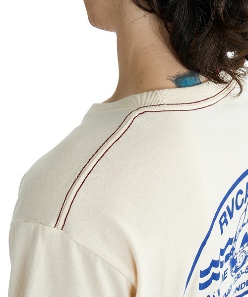 RVCA(ルーカ)の「RVCA メンズ RVCA SALVAGE SS Tシャツ 【2025年夏モデル】/ルーカバックプリント半袖Tシャツ(Tシャツ/カットソー・メンズ・ホワイト/ブラック/ライトブルー/クリーム・MEDIUM/LARGE/X-LARGE/SMALL)」の22枚目の写真