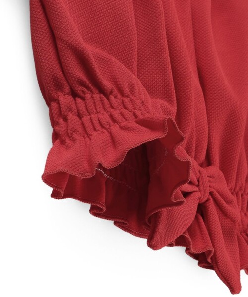 BRANSHES(ブランシェス)の「【WEB限定/水着/SWIM/セパレート】パフスリーブタンキニ(水着・キッズ・レッド/ブラック・110/100/130/90/120/150/140)」の8枚目の写真