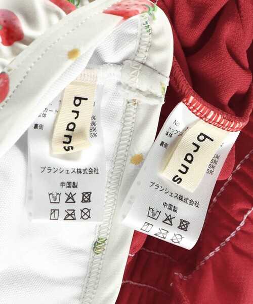 BRANSHES(ブランシェス)の「【WEB限定/水着/SWIM/セパレート】パフスリーブタンキニ(水着・キッズ・レッド/ブラック・110/100/130/90/120/150/140)」の11枚目の写真