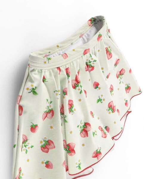 BRANSHES(ブランシェス)の「【WEB限定/水着/SWIM/セパレート】パフスリーブタンキニ(水着・キッズ・レッド/ブラック・110/100/130/90/120/150/140)」の12枚目の写真