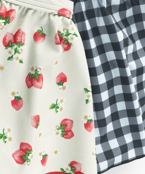 BRANSHES(ブランシェス)の「【WEB限定/水着/SWIM/セパレート】パフスリーブタンキニ(水着・キッズ・レッド/ブラック・110/100/130/90/120/150/140)」の16枚目の写真