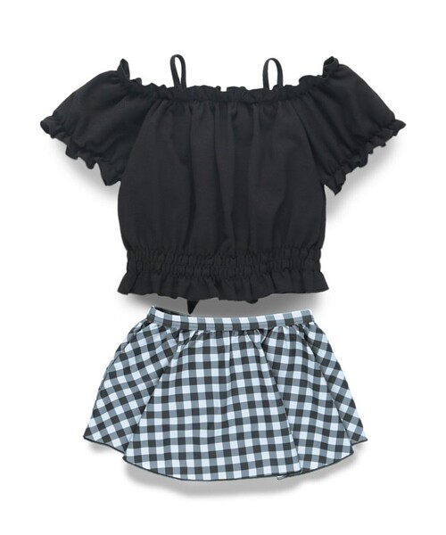 BRANSHES(ブランシェス)の「【WEB限定/水着/SWIM/セパレート】パフスリーブタンキニ(水着・キッズ・レッド/ブラック・110/100/130/90/120/150/140)」の17枚目の写真