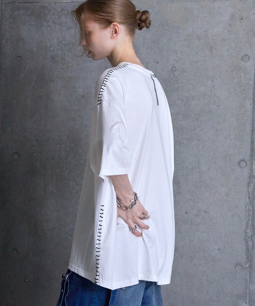 激安アウトレット処分市 | 激安通販のイーサプライ SERACE（セラス）の「【SERACE】Hand stitch graphic loose トップス
