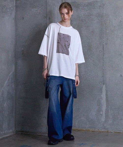 Tシャツ(半袖/袖なし) HAND STITCH SWEAT TOP HAND STITCH TEE | STUDIOUS