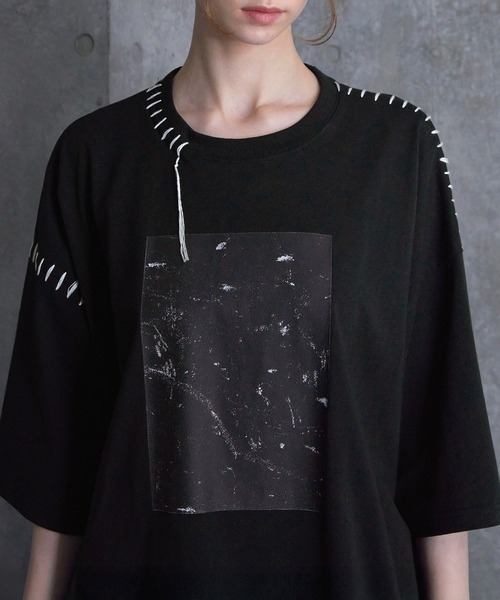 SERACE（セラス）の「【SERACE】Hand stitch loose graphic