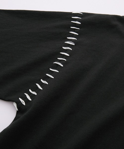 SERACE】Hand stitch loose graphic short sleeve t-shirt