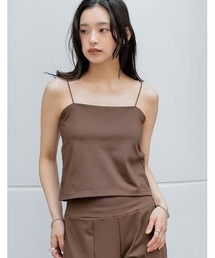 Re:EDIT | [DAILY SWIM][UVカット][接触冷感][速乾][水陸両用]ラッシュガードカップ付きベアナローストラップキャミソール[返品交換不可](ラッシュガード)