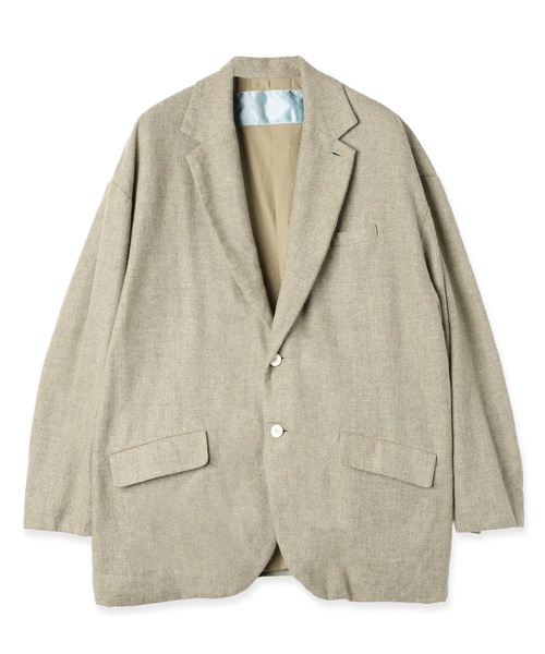 Dulcamara（ドゥルカマラ）の「縮絨ウール2WAYカラーJK（テーラードジャケット・メンズ・ダークブラウン/チャコールグレー/グリーン系その他・0/1）」の3枚目の写真