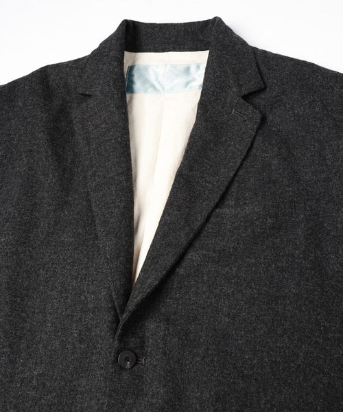 Dulcamara（ドゥルカマラ）の「縮絨ウール2WAYカラーJK（テーラードジャケット・メンズ・ダークブラウン/チャコールグレー/グリーン系その他・0/1）」の13枚目の写真