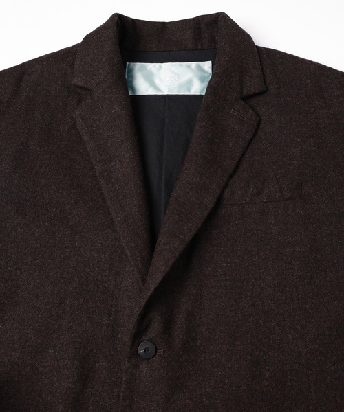 Dulcamara（ドゥルカマラ）の「縮絨ウール2WAYカラーJK（テーラードジャケット・メンズ・ダークブラウン/チャコールグレー/グリーン系その他・0/1）」の17枚目の写真