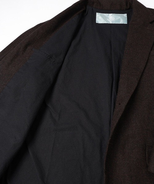 Dulcamara（ドゥルカマラ）の「縮絨ウール2WAYカラーJK（テーラードジャケット・メンズ・ダークブラウン/チャコールグレー/グリーン系その他・0/1）」の22枚目の写真