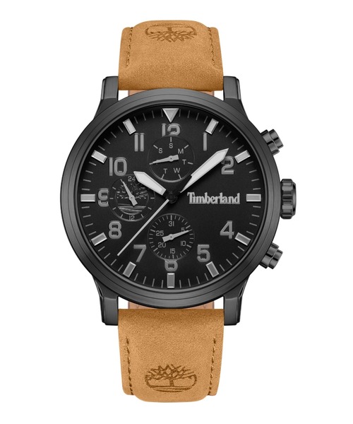 Timberland(ティンバーランド)の「「Timberland/ティンバーランド」ドリスコル ブラック ダイヤル タン ベター レザー(アナログ腕時計・メンズ・タン・FREE)」の2枚目の写真