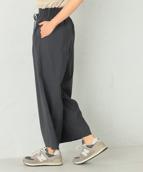 GALLORIA（ギャローリア）の「ドロストワイドパンツ（その他パンツ・レディース・サーモンピンク/ネイビー/ベージュ/チャコールグレー・LL/S/M/L）」の7枚目の写真