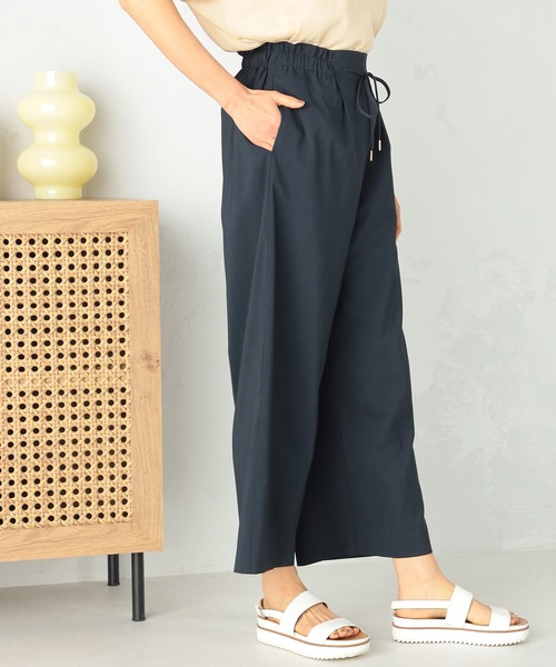 GALLORIA（ギャローリア）の「ドロストワイドパンツ（その他パンツ・レディース・サーモンピンク/ネイビー/ベージュ/チャコールグレー・LL/S/M/L）」の14枚目の写真