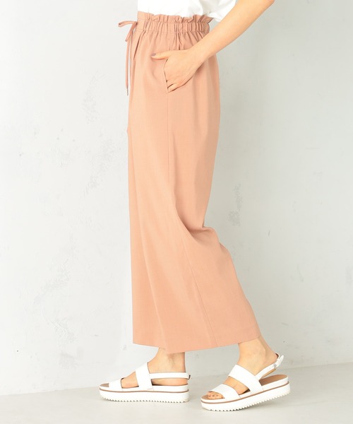 GALLORIA（ギャローリア）の「ドロストワイドパンツ（その他パンツ・レディース・サーモンピンク/ネイビー/ベージュ/チャコールグレー・LL/S/M/L）」の17枚目の写真