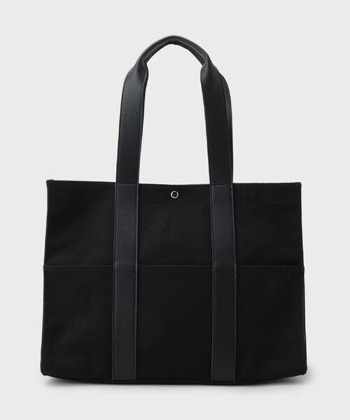 THE SHOP TK (ザ ショップ ティーケー )の「【MonoMax7月号掲載】BOUOキャンバススクエアトート(トートバッグ・メンズ・アイボリー/ブラック・00)」の7枚目の写真