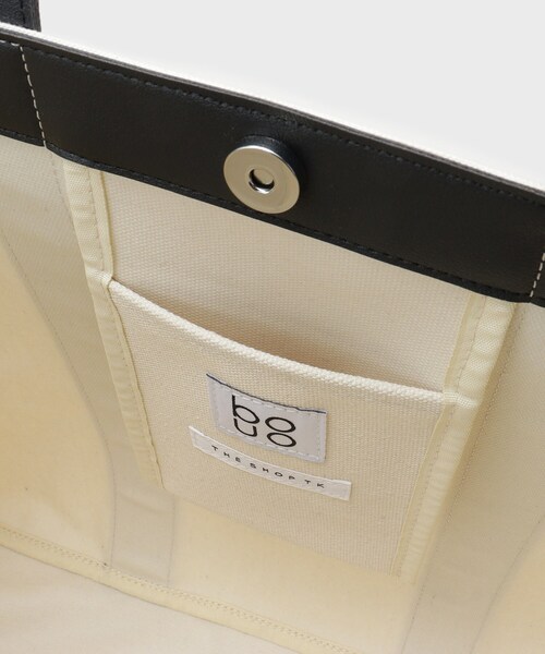 THE SHOP TK (ザ ショップ ティーケー )の「【MonoMax7月号掲載】BOUOキャンバススクエアトート(トートバッグ・メンズ・アイボリー/ブラック・00)」の15枚目の写真