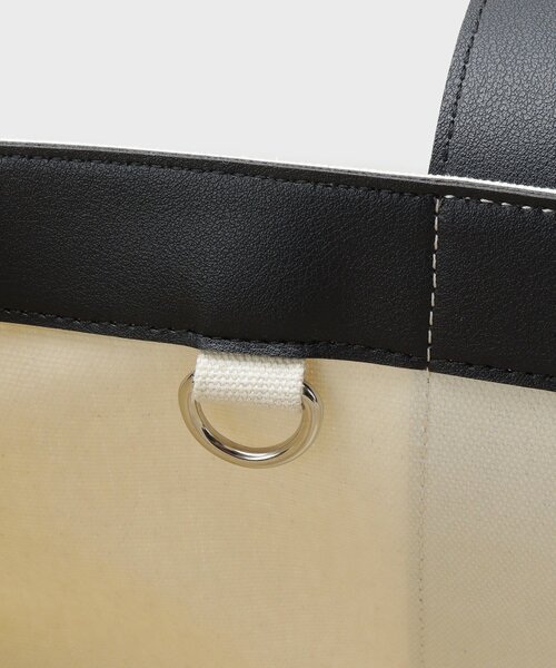 THE SHOP TK (ザ ショップ ティーケー )の「【MonoMax7月号掲載】BOUOキャンバススクエアトート(トートバッグ・メンズ・アイボリー/ブラック・00)」の16枚目の写真