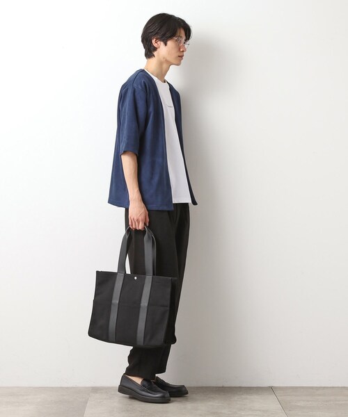 THE SHOP TK (ザ ショップ ティーケー )の「【MonoMax7月号掲載】BOUOキャンバススクエアトート(トートバッグ・メンズ・アイボリー/ブラック・00)」の21枚目の写真