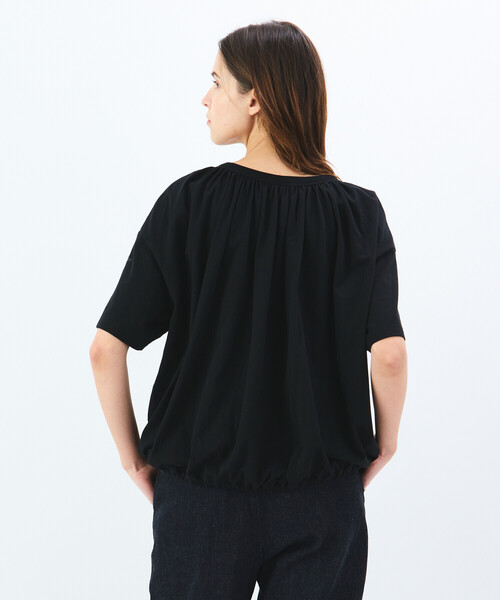 セール】ORCIVAL | コットン ギャザー半袖Tシャツ WOMEN（T