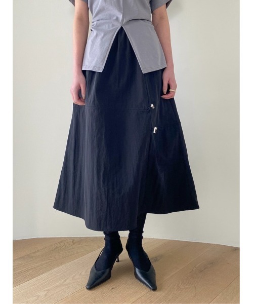 Didot.showroom(ディドット ショールーム)の「フロントワイドスリッドT(Tシャツ/カットソー・レディース・アイボリー/ブラック/グレー・FREE)」の13枚目の写真