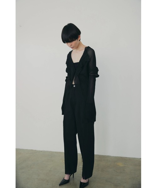 ニット セーター 「Abor」3D Sleeve Sheer Cardigan/3Dスリーブシアーカーディガン レディース セール】【Abor】3D Sleeve Sheer Cardigan/3Dスリーブシアー