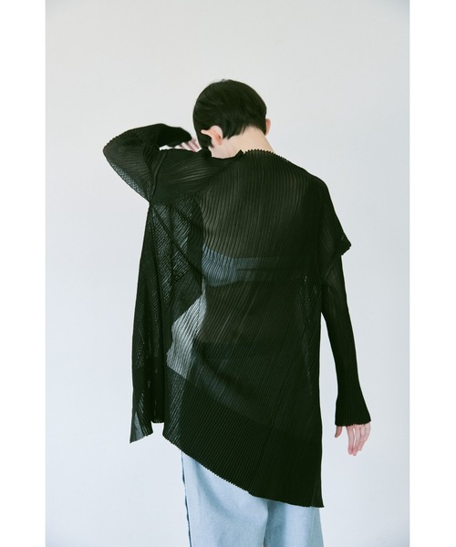 ニット セーター 「Abor」3D Sleeve Sheer Cardigan/3Dスリーブシアーカーディガン レディース セール】【Abor】3D Sleeve Sheer Cardigan/3Dスリーブシアー