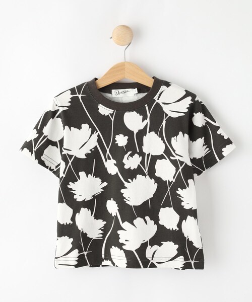 Dessin(デッサン)の「【リンクコーデ】フラワープリントTシャツ(Tシャツ/カットソー・キッズ・ブラック系/グリーン系その他2・11/12/13/14)」の9枚目の写真