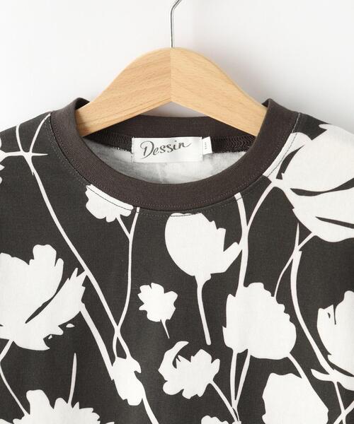 Dessin(デッサン)の「【リンクコーデ】フラワープリントTシャツ(Tシャツ/カットソー・キッズ・ブラック系/グリーン系その他2・11/12/13/14)」の7枚目の写真