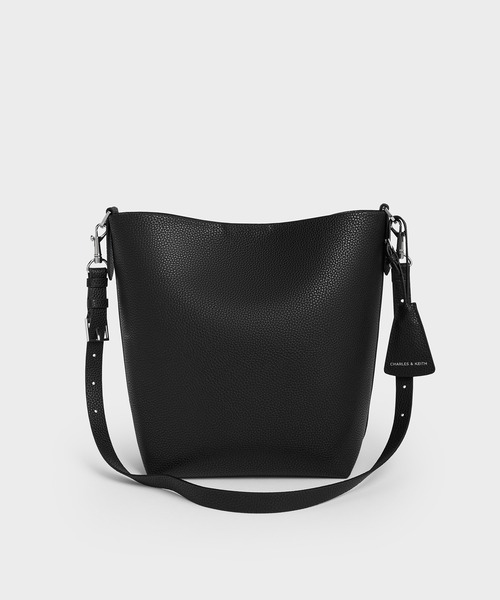 CHARLES & KEITH(チャールズ & キース)の「Beryl ベリル バケツバッグ(ショルダーバッグ・レディース・ライトイエロー/スミクロ/ライトベージュ/チョコ・M)」の22枚目の写真
