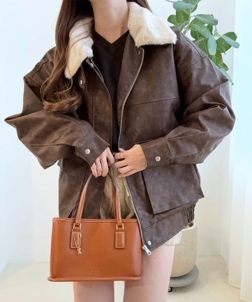 セール】【360度 大人カワイイ】取り外し可能 ボア襟付き