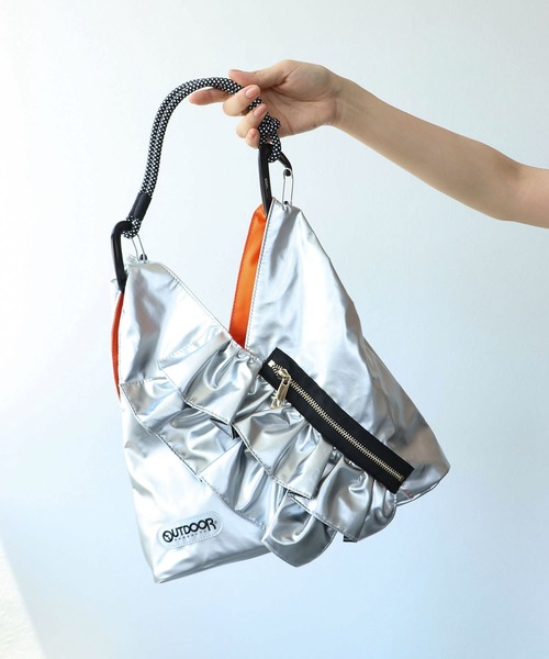 7/1ゆきそら★リトルサンダー【サイドポケット付き★フリルトート他3点】 OUTDOOR PRODUCTS トートバッグ 「RISLEY×OUTDOOR PRODUCTS