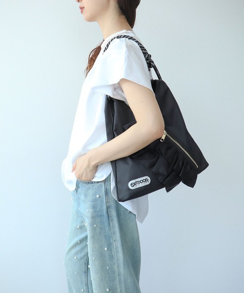 RISLEY×OUTDOOR PRODUCTS】miniトライアングルフリルバッグ（トート 
