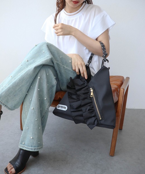 RISLEY×OUTDOOR PRODUCTS】miniトライアングルフリルバッグ