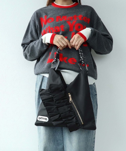 RISLEY×OUTDOOR PRODUCTS】miniトライアングルフリルバッグ（トート