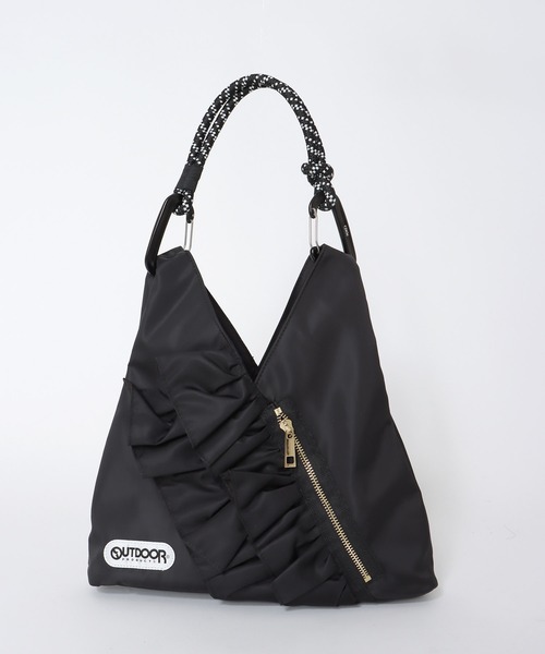 OUTDOOR PRODUCTS(アウトドアプロダクツ)の「【RISLEY×OUTDOOR PRODUCTS】miniトライアングルフリルバッグ(トートバッグ・レディース・カーキ/ブラック/シルバー・FREE)」の19枚目の写真