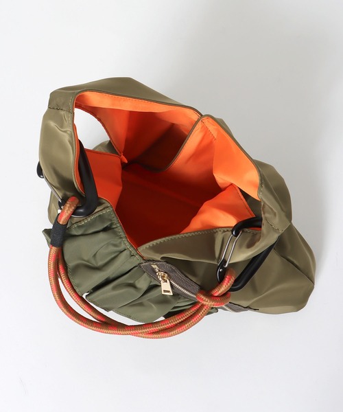 RISLEY×OUTDOOR PRODUCTS】miniトライアングルフリルバッグ（トート