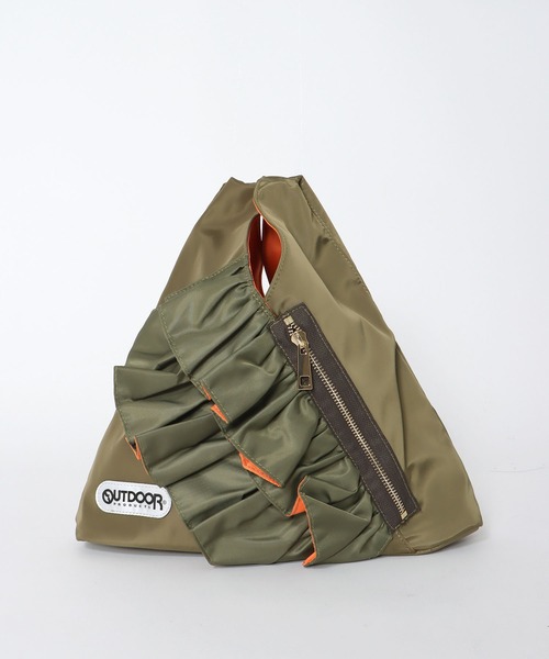 RISLEY×OUTDOOR PRODUCTS】miniトライアングルフリルバッグ（トート